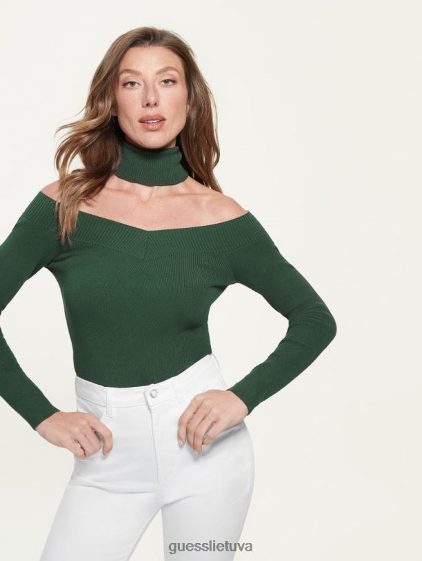 moterys GUESS 6NLN1546 drabužiai samanų kilimėlis eko kamia iškirptas viršus