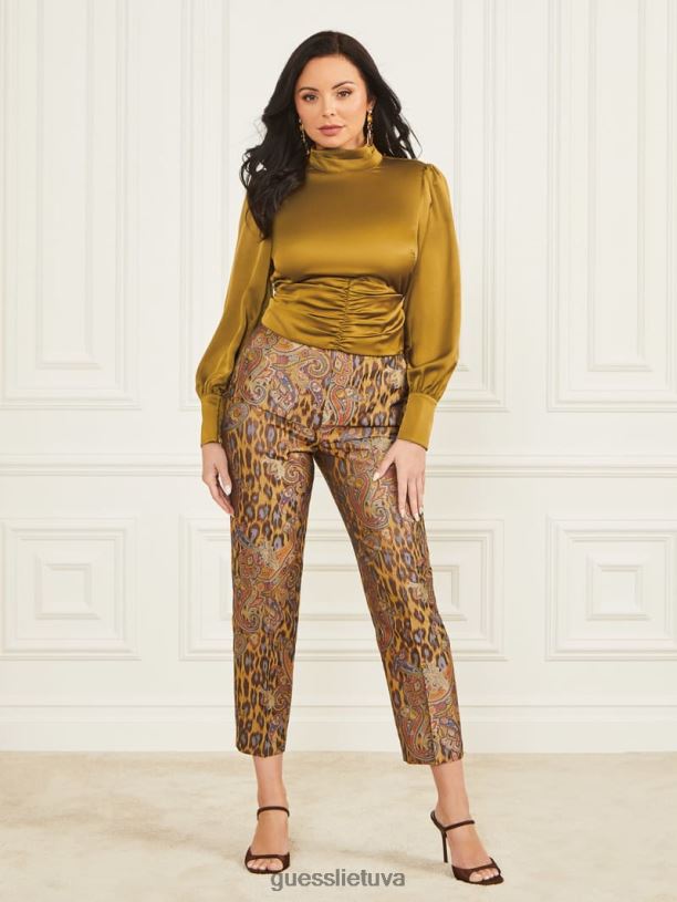 moterys GUESS 6NLN1598 drabužiai sidro auksas a299 libertinis viršus