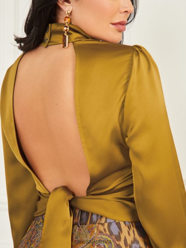 moterys GUESS 6NLN1598 drabužiai sidro auksas a299 libertinis viršus