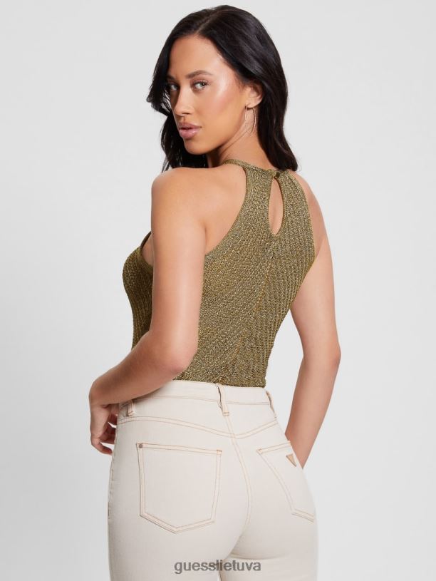 moterys GUESS 6NLN944 drabužiai juodo aukso multi alexie lurex apynasris