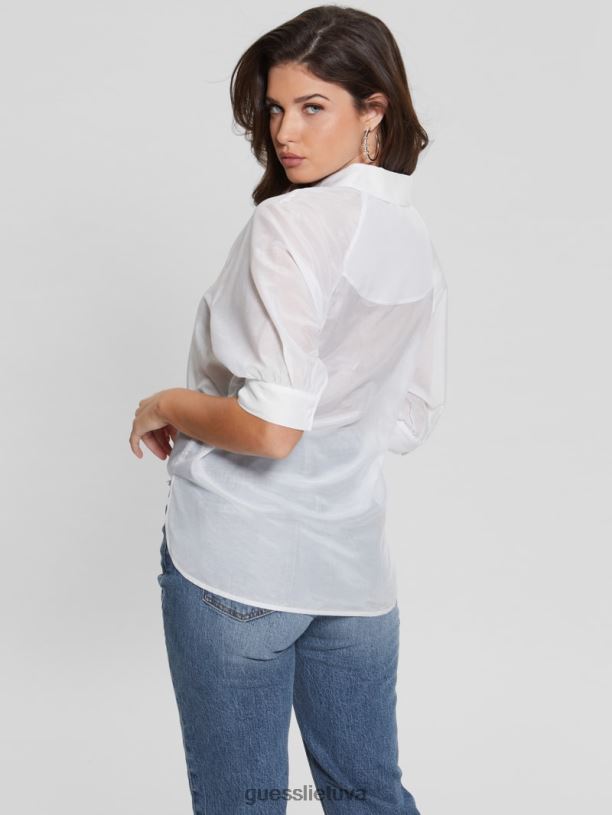 moterys GUESS 6NLN999 drabužiai visiškai baltas 