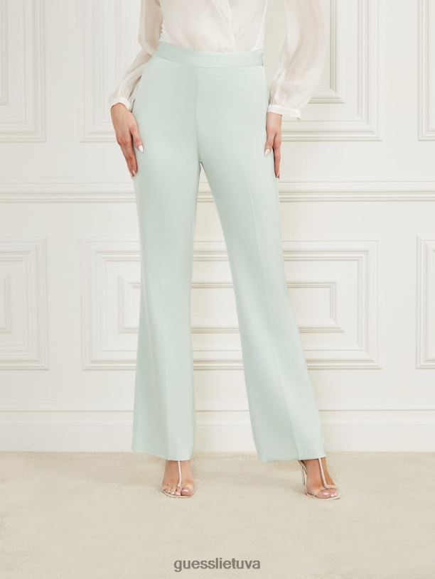 moterys GUESS 6NLN2047 drabužiai ramus dangus Valia satino kelnaitės