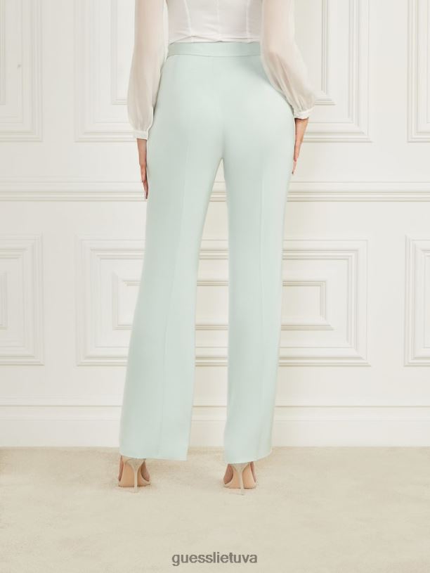 moterys GUESS 6NLN2047 drabužiai ramus dangus Valia satino kelnaitės