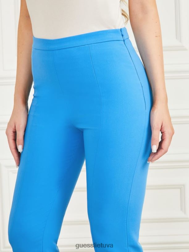 moterys GUESS 6NLN2103 drabužiai cineraria kelnės tiesiomis kojomis