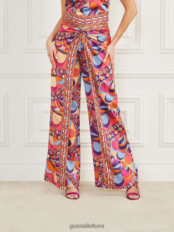 moterys GUESS 6NLN2116 drabužiai tulum spauda gipso kelnaitės