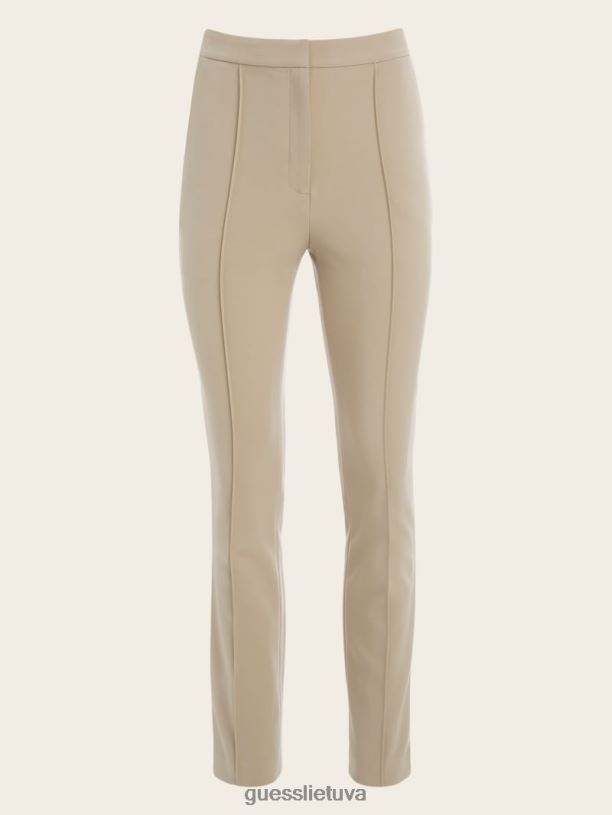 moterys GUESS 6NLN2121 drabužiai natūrali siena logan tiesiomis kelnėmis