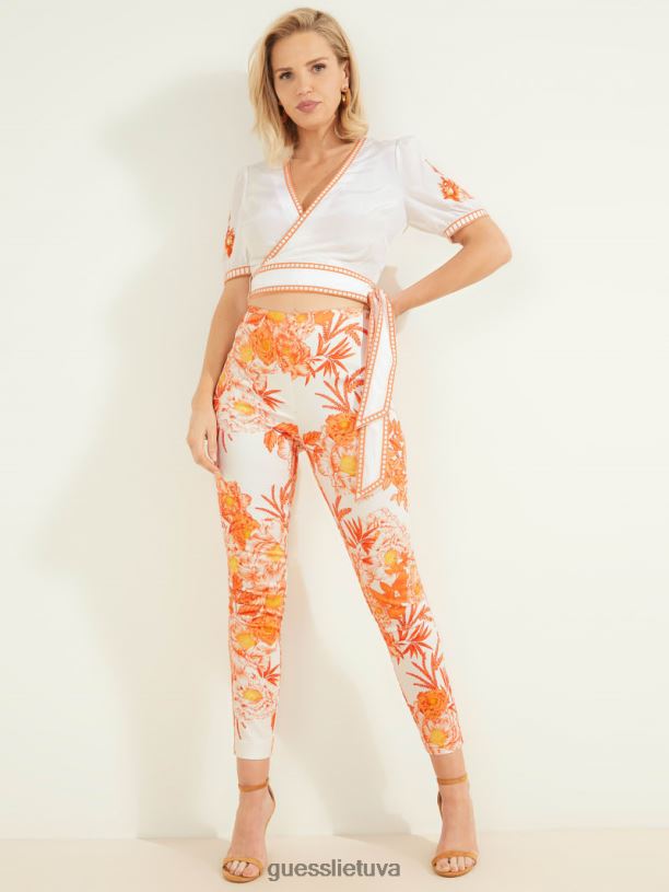 moterys GUESS 6NLN2214 drabužiai San Lucas gėlių san lucas elle capri pant