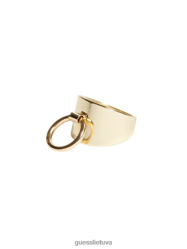 moterys GUESS 6NLN3886 priedas sidabras/auksas 14k auksu dengtas perjungimo žiedas