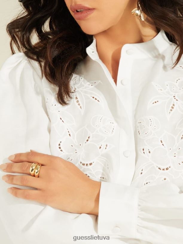 moterys GUESS 6NLN3927 priedas sidabras/auksas 14k auksu dengtas kupolo žiedų rinkinys