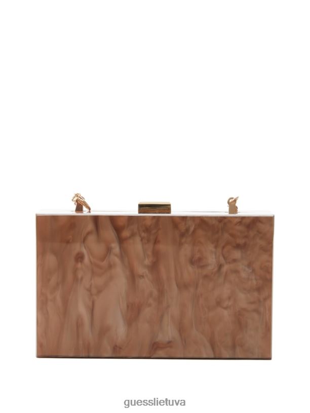 moterys GUESS 6NLN2820 krepšiai imbiero languota imbiero lucite sankaba