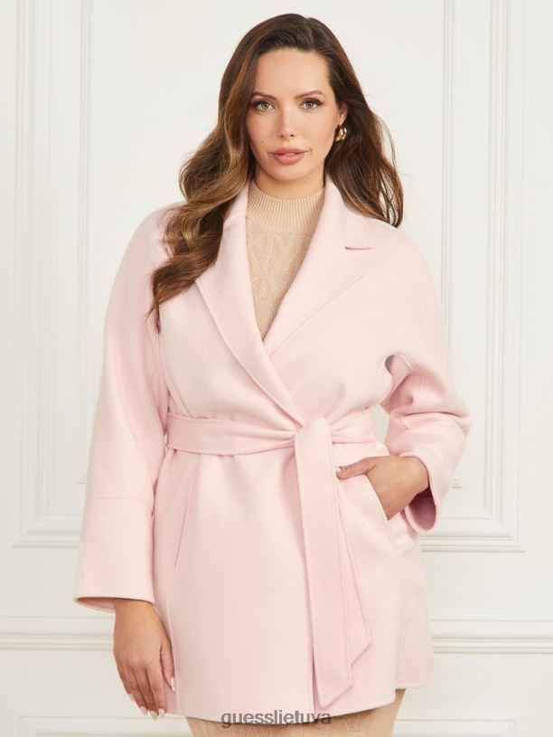 moterys GUESS 6NLN1831 drabužiai paraudimo vėjelis maksiminis paltas