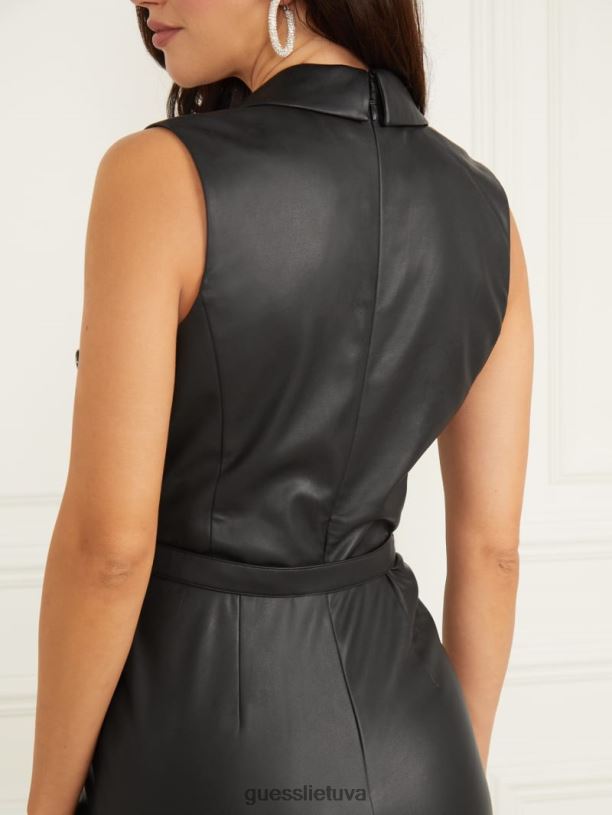 moterys GUESS 6NLN481 drabužiai juodas Foxton kombinezonas