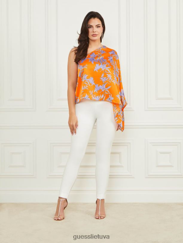 moterys GUESS 6NLN1024 drabužiai saulės spindulių apelsinas marley viršus su vienu pečiu