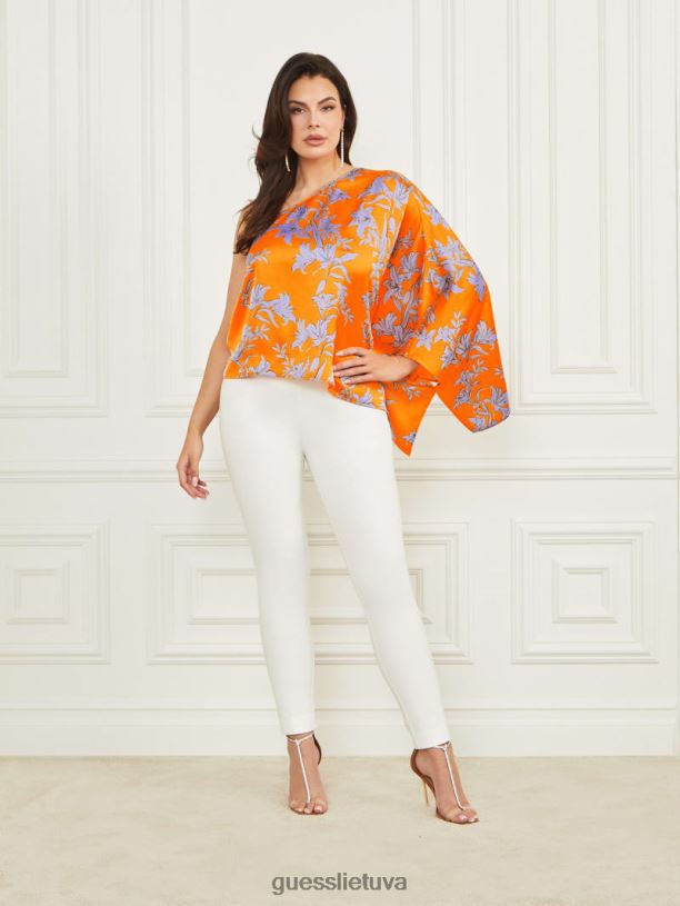 moterys GUESS 6NLN1024 drabužiai saulės spindulių apelsinas marley viršus su vienu pečiu