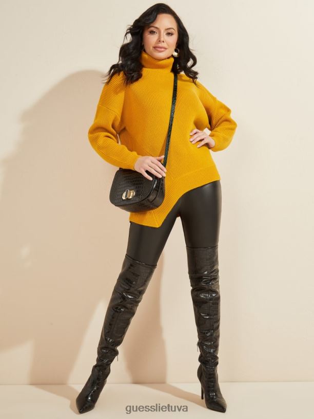 moterys GUESS 6NLN1439 drabužiai kopų auksas Liam megztinis tunika