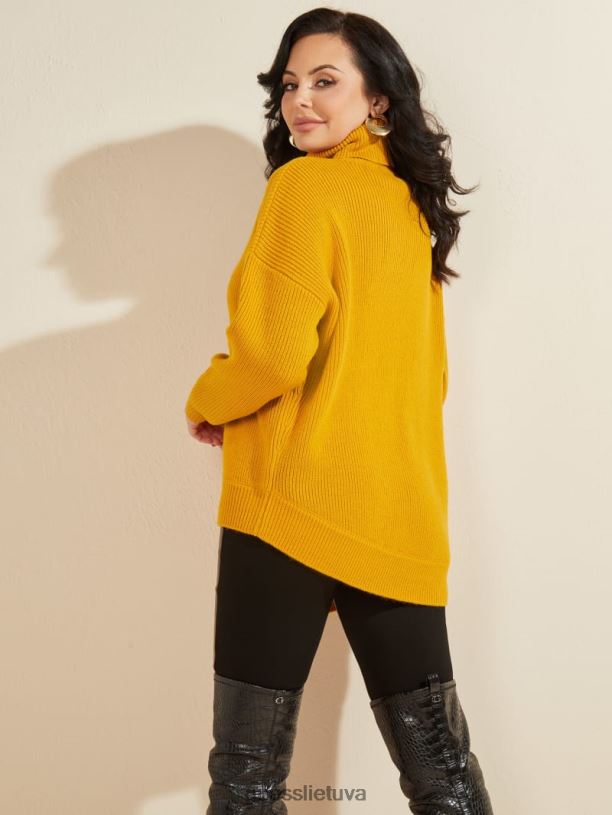 moterys GUESS 6NLN1439 drabužiai kopų auksas Liam megztinis tunika