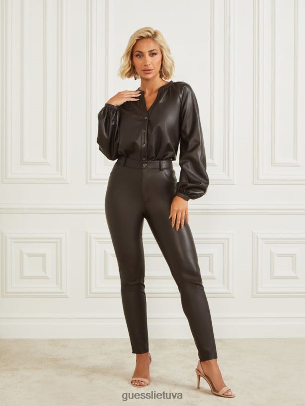 moterys GUESS 6NLN1456 drabužiai tamsus kepsnys foxton palaidinė