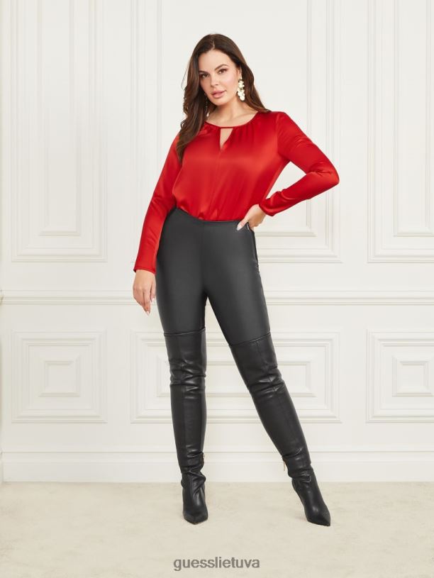 moterys GUESS 6NLN1521 drabužiai karštai raudona jenni bodis