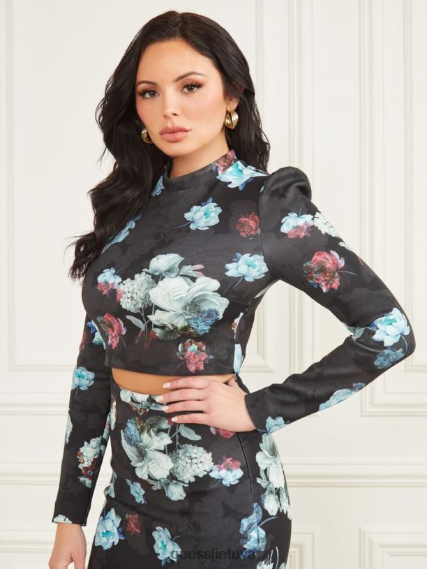 moterys GUESS 6NLN1604 drabužiai laukinio grožio raštas laukinio grožio viršus