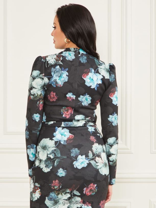 moterys GUESS 6NLN1604 drabužiai laukinio grožio raštas laukinio grožio viršus