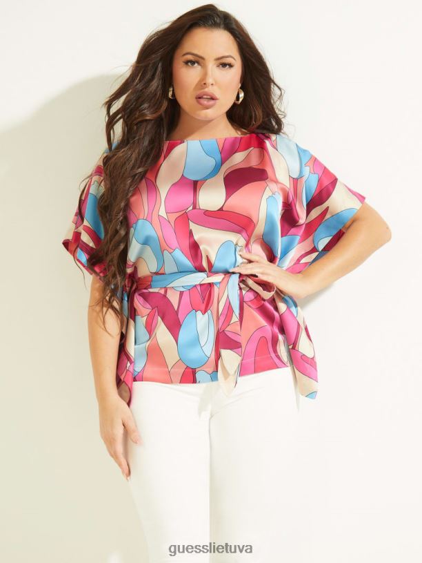 moterys GUESS 6NLN1607 drabužiai drąsus žydėjimas Baja paplūdimio kimono