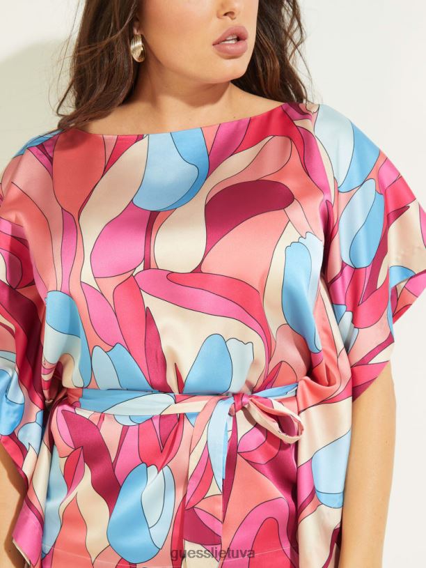 moterys GUESS 6NLN1607 drabužiai drąsus žydėjimas Baja paplūdimio kimono