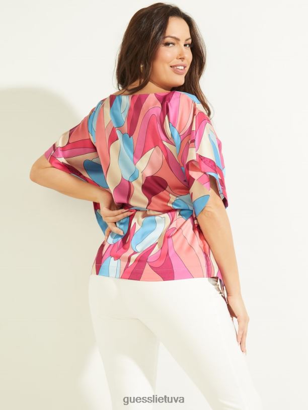 moterys GUESS 6NLN1607 drabužiai drąsus žydėjimas Baja paplūdimio kimono