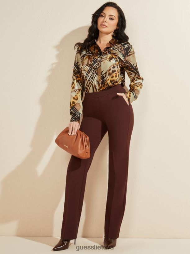 moterys GUESS 6NLN1627 drabužiai leopardo linijos essence palaidinė