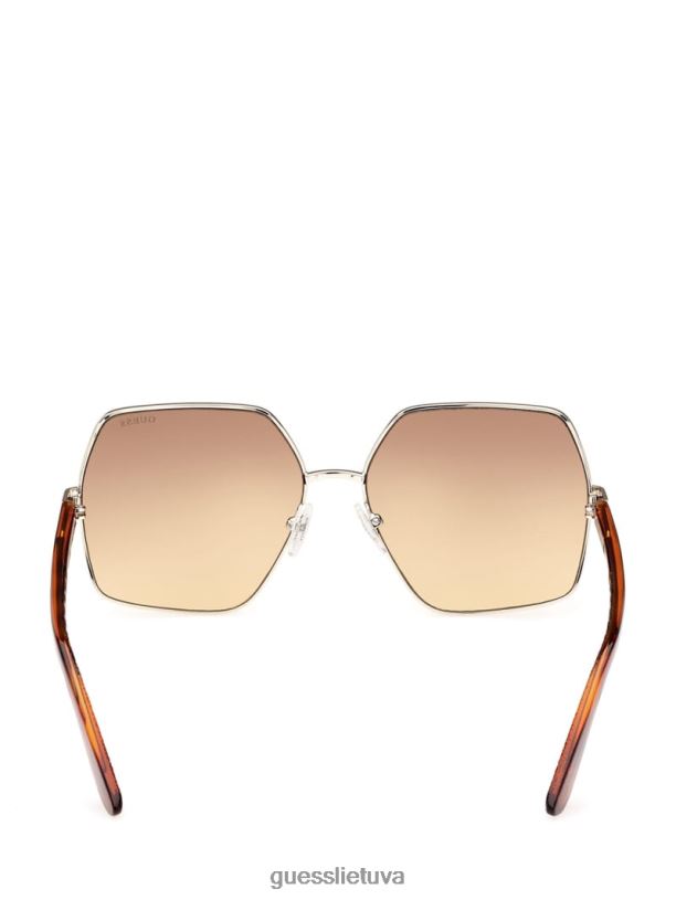 moterys GUESS 6NLN3652 priedas vėžlys aurora oversized apdailos akiniai nuo saulės
