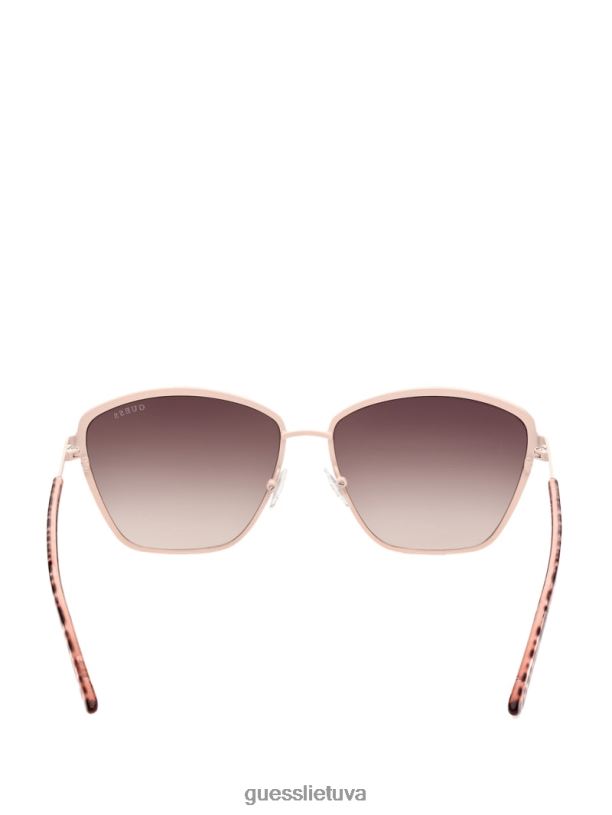 moterys GUESS 6NLN3689 priedas nuogas dideli metaliniai katės akių akiniai nuo saulės