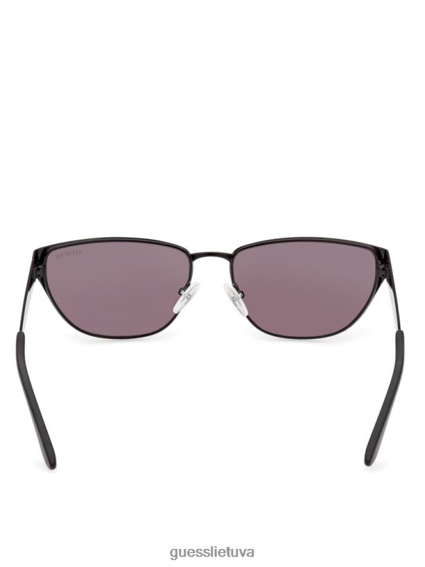 moterys GUESS 6NLN3702 priedas juodas gia metaliniai katės akių akiniai nuo saulės
