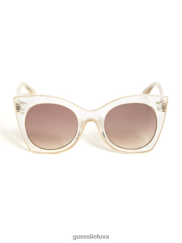 moterys GUESS 6NLN3718 priedas krištolas skaidrūs katės akių akiniai nuo saulės