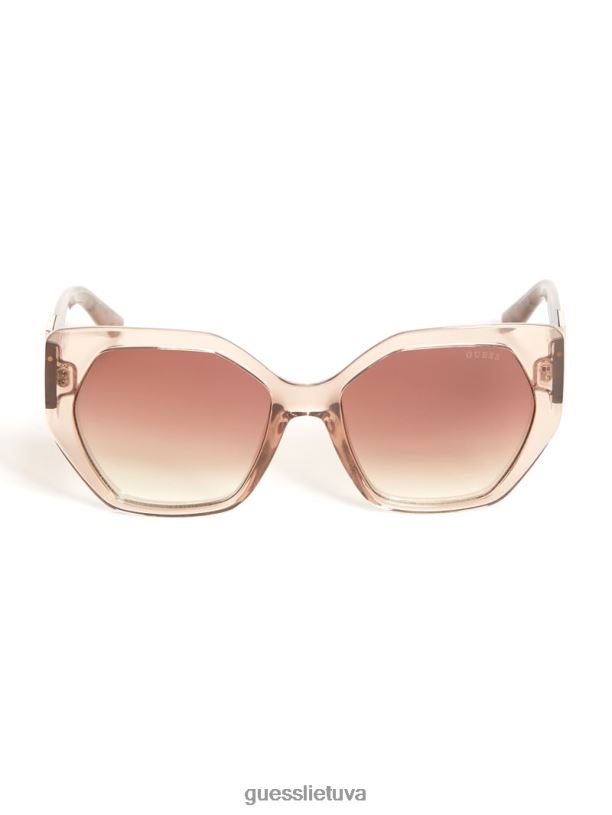 moterys GUESS 6NLN3730 priedas nuogas geometriniai trikampiai akiniai nuo saulės