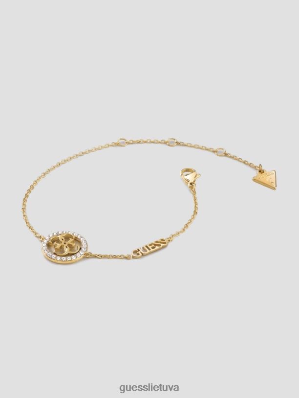 moterys GUESS 6NLN3854 priedas auksas cz quattro g monetų apyrankė