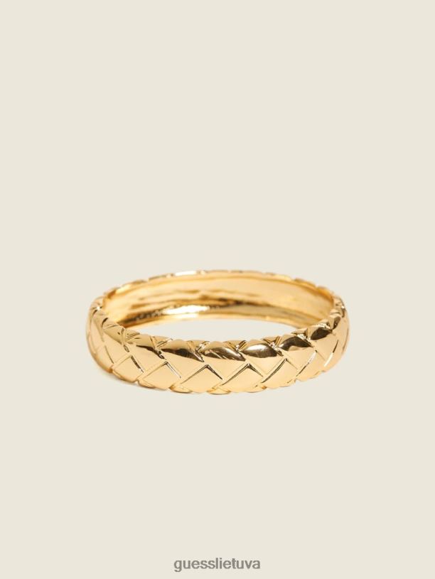 moterys GUESS 6NLN3942 priedas auksas austos tekstūros apyrankė