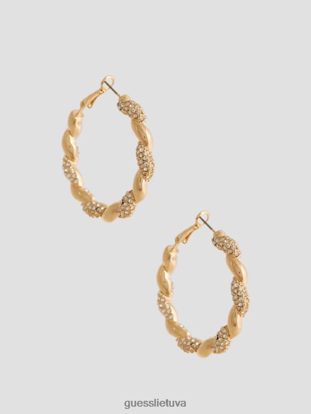 moterys GUESS 6NLN3832 priedas auksas susukti auskarai