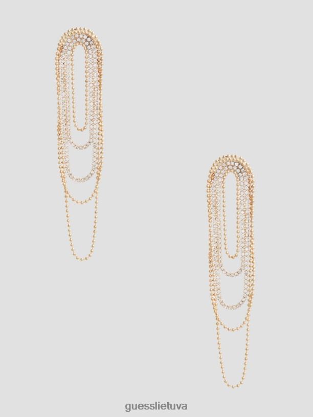 moterys GUESS 6NLN3839 priedas auksas Kalnų krištoliniai auskarai