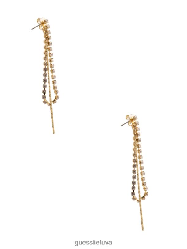 moterys GUESS 6NLN3853 priedas auksas linijiniai ištraukiami auskarai