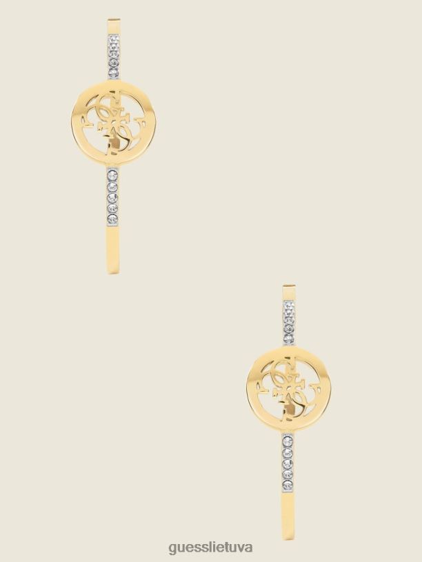 moterys GUESS 6NLN3872 priedas auksas quattro g lanko auskarai