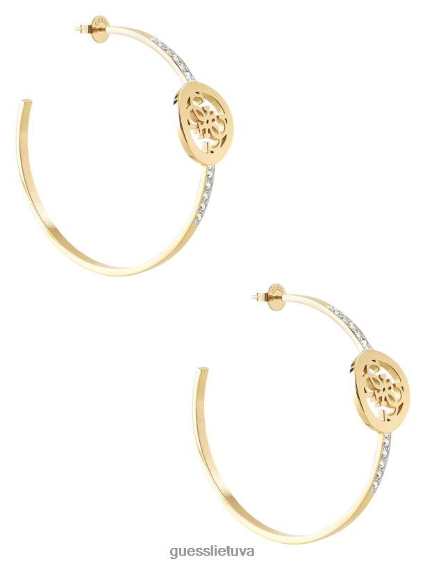 moterys GUESS 6NLN3872 priedas auksas quattro g lanko auskarai