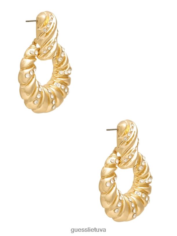 moterys GUESS 6NLN3890 priedas sidabras/auksas auskarai su raguoliais