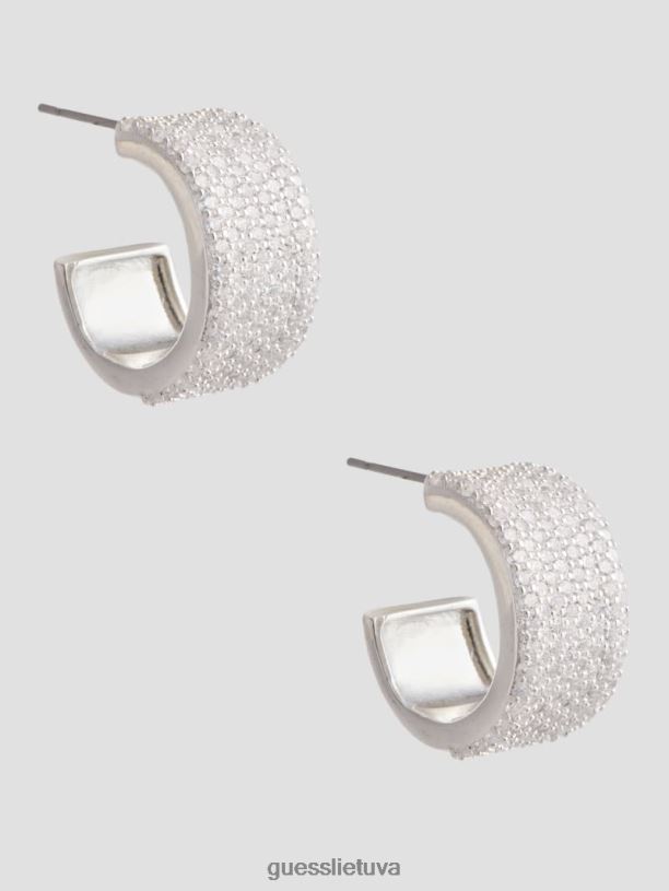 moterys GUESS 6NLN3907 priedas sidabras cz žiediniai auskarai