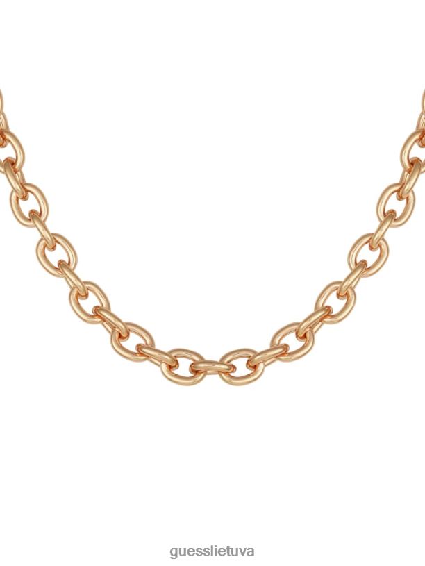 moterys GUESS 6NLN3924 priedas auksas stambus grandinės karoliai