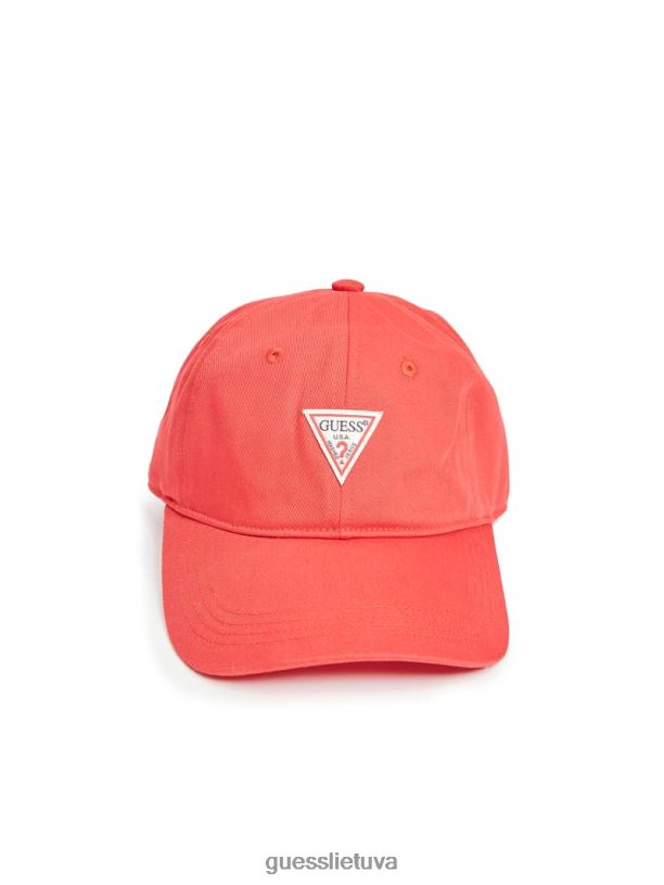 moterys GUESS 6NLN2482 priedas raudona beisbolo kepurė su logotipu