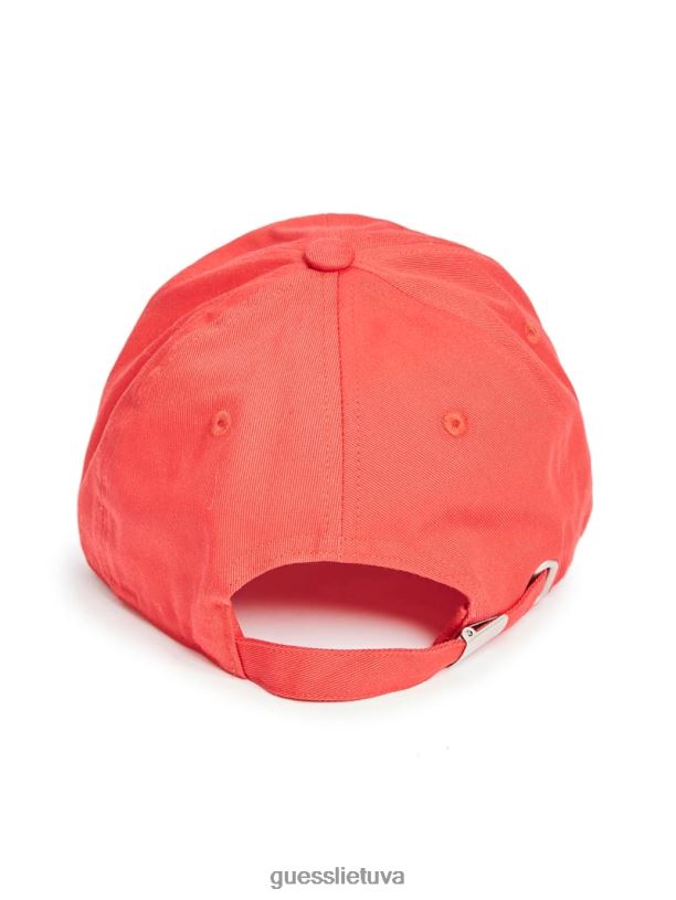 moterys GUESS 6NLN2482 priedas raudona beisbolo kepurė su logotipu