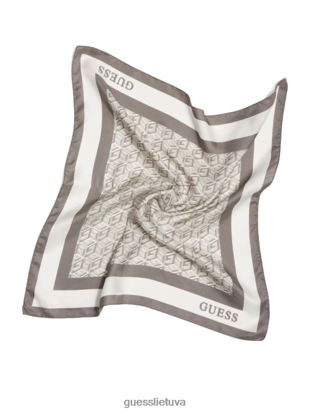 moterys GUESS 6NLN3778 priedas plieno g kubo šilko šalikas