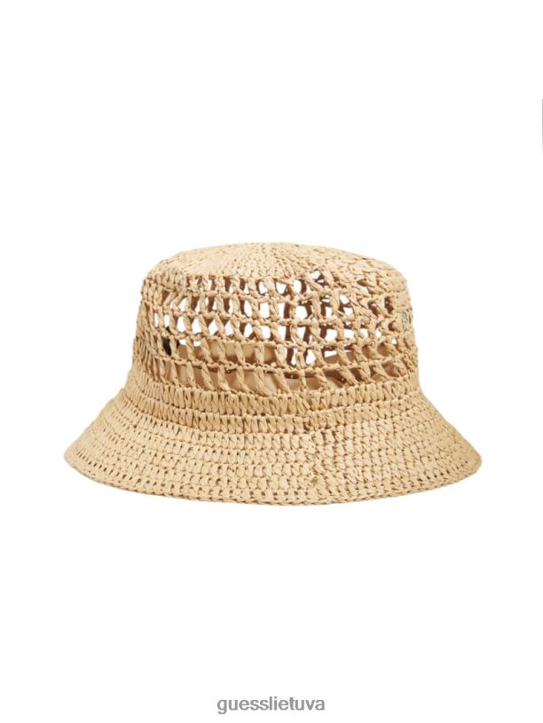 moterys GUESS 6NLN3782 priedas baltas miražas šiaudų kibiras