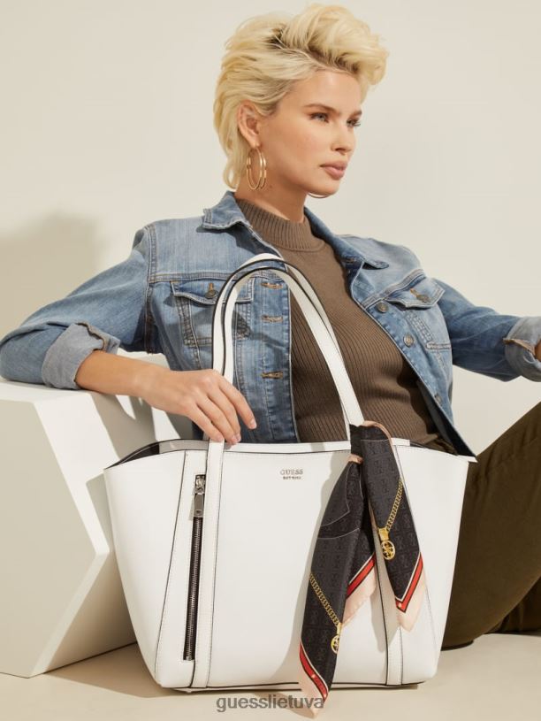 moterys GUESS 6NLN3791 priedas anglis multi jensen šilkinis šalikas