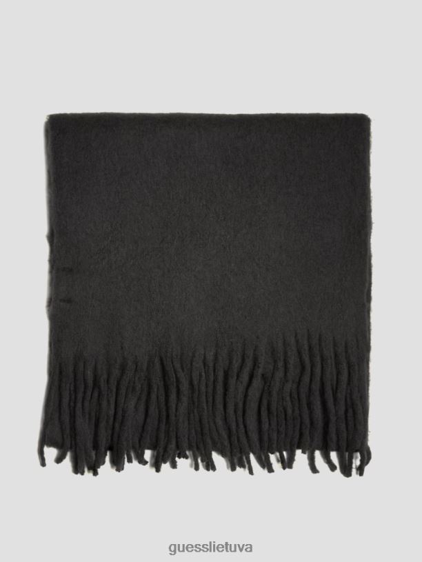 moterys GUESS 6NLN3817 priedas juoda gyvatės oda Kellie antklodės šalikas