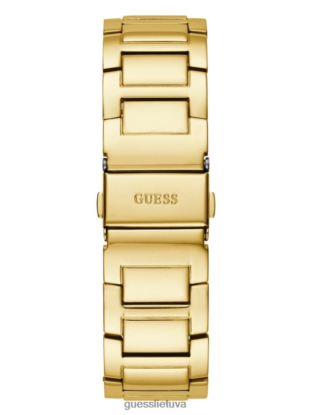 moterys GUESS 6NLN3552 priedas auksas krištolinis daugiafunkcis laikrodis